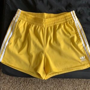 Yellow Adidas Shorts